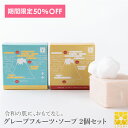 50%OFF 半額 楽天スーパーSALE 2個 セット 固形石けん グレープフルーツ ソープ 各80g 柿渋 石鹸 霊芝 冬虫夏草 コスメ 濃厚泡 洗顔 石けん せっけん 固形石鹸 洗顔石鹸 ギフト プレゼント ご挨拶品 出産内祝い 日本製 お返し お祝い 実用的 おしゃれ 健康 令和
