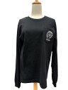 【中古】 【Mサイズ】 【新品同様】CHROME HEARTS Mサイズ クロムハーツ OLD NEW YORK Horseshoe L/S Tee オールドモデル ニューヨーク限定 ロングスリーブ ホースシュー Tシャツ 長袖カットソー ロンT ブラック