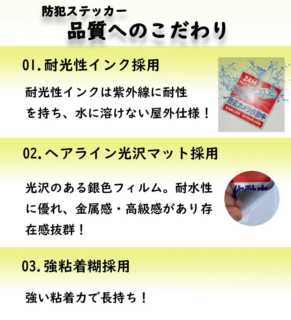 ＼楽天SS開始4時間限定！クーポンで649円／ 防犯ステッカー 防犯シール 防犯カメラ作動中 防犯カメラステッカー 監視カメラシール 防犯カメラシール 屋外 [耐光/耐水/耐候] 4サイズ 計12枚セット (赤) 送料無料 3