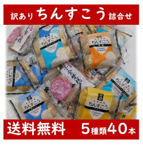 【訳あり】 ちんすこう 40本（20袋）入り 5種類 詰合せ 送料無料 沖縄 お土産