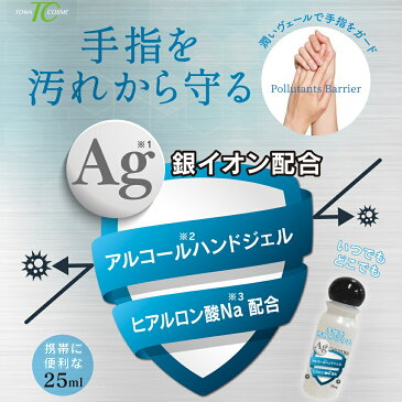 在庫あり即出荷【24個セット】アルコール ハンドジェル 消毒 安心 日本製 25ml 銀イオン配合! ヒアルロン酸Na配合 除菌 殺菌 洗浄 予防 洗浄 殺菌 手洗い