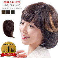 【ランキング1位獲得】人毛100％ 前髪用部分ウィッグ（かつら）Sサイズ BP-01 女性用つけ毛 自然 メッシュ ポイント ショート ストレート ファッション 円形脱毛 ボリュームアップ 毛染め 総手植え 黒 茶