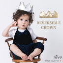 niva ニヴァ ベビー キッズ ヘアバンド 日本製 made in japan クラウン 王冠 王子様 姫 おしゃれ フォーマル バースデーフォト 女の子 男の子 こども ゴールド シルバー リバーシブル プリンセス プリンス かわいい 誕生日 hair005 rejoie リジョイエ