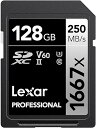 Lexar SDXCカード 64GB SILVERシリーズ 1667x UHS-II Class10 U3 V60 最大読み出し250MB/s 最大書き込み12...