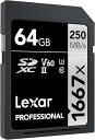 Original Lexar 1667x V60 250MB/s Flash Memory sd cards 64GB 128GB 256GB UHS-II U...