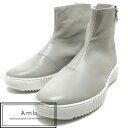 【最大P15倍！要エントリー】Amb Ambassadors of minimalism アンバサダーズオブミニマリズムTATLIN ハイカットスニーカー グレー レディース レザー スニーカー ポルトガル製