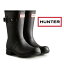 国内正規品 HUNTER ハンター レディース オリジナルツアー ショートブーツ - ブラック 防水 レインシューズ WFS2205RMA