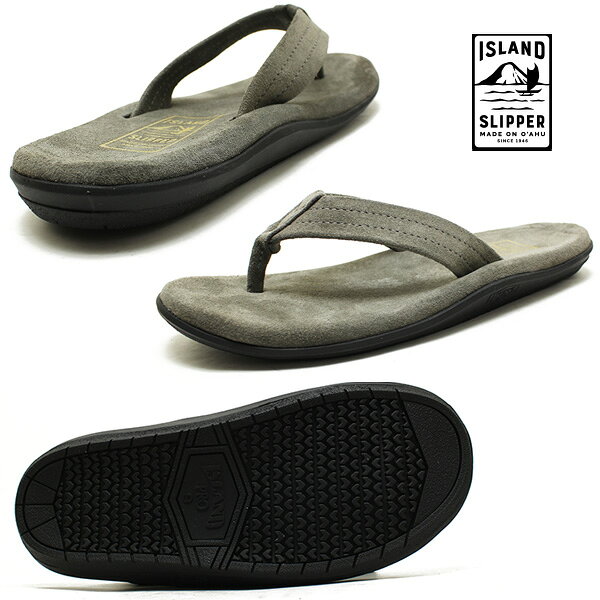 アイランドスリッパ Island Slipper PT203 スエードサンダル チャコール メンズ レディース
