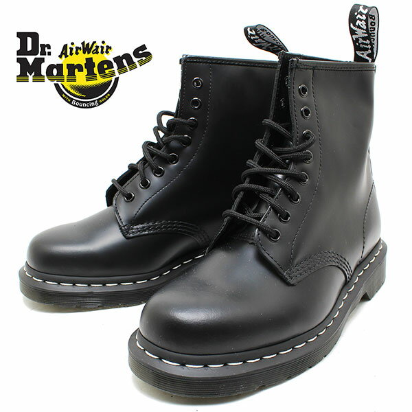 Dr.Martens ドクターマーチン 1460 8EYE BOOT WHITE STITCH 24758001 BLACK ホワイトステッチ