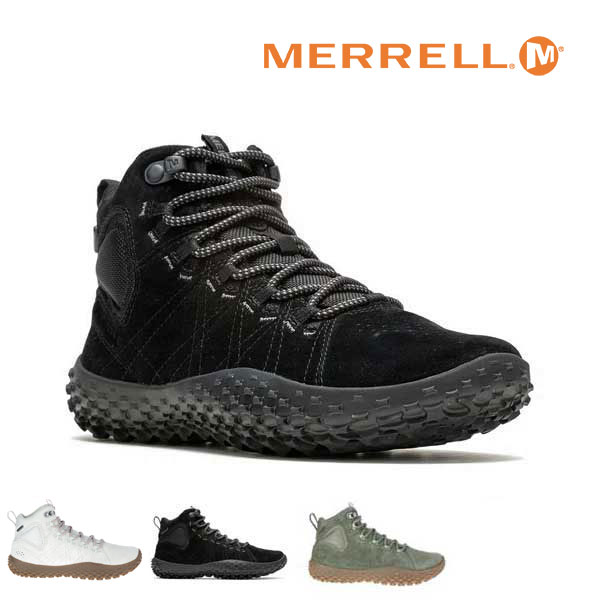 メレル MERRELL WRAPT MID WATERPROOF ラプト ミッド ウォータープルーフ ウィメンズ Barefoot ベアフットシューズ Barefoot Hike ベアフット ハイク シューズ スニーカー