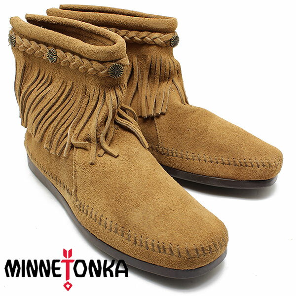 ミネトンカ Minnetonka ミネトンカ　正規品 HI TOP BACK ZIP BOOT TAUPE　297T Minnetonka ミネトンカ　正規品 レディース 正規品 シリアル