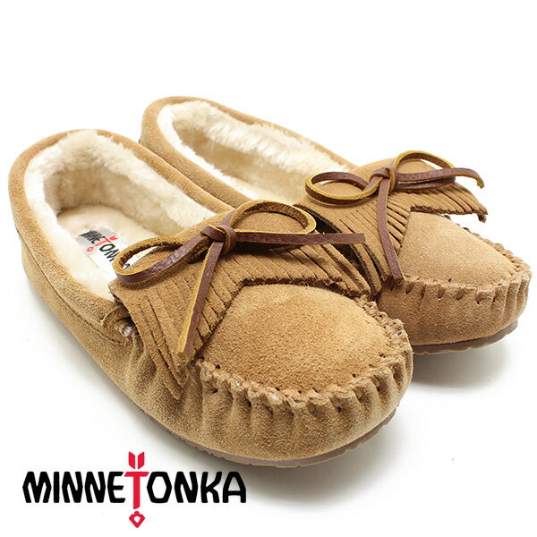 Minnetonka ミネトンカ ファーモカシンKILTY TRAPPER キルティートラッパー シナモン Minnetonka ミネトンカ レディース