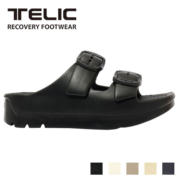 Rakuten - TELIC テリック W-BUCKLE2 ダブル バックル2 ユニセックス メンズ レディース リカバリーサンダル ビーチ プール ルーム リラックス ホールド感 厚底