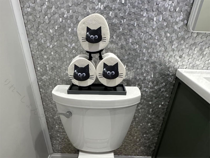 樂天商城 - トイレットペーパーホルダー 置き型 北欧風 おしゃれ かわいい 猫 牛 動物 ティッシュペーパーホルダー スタンド 取り付け簡単 装飾品 バスルーム アクセサリー ハウス オフィス アートデコレーション 省スペース 実用的 インテリア 収納 便利 癒し ギフト 生活雑貨 デ