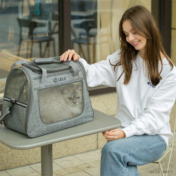 Totto Carrier - ペット バッグ ペットバックパック リュックサック ペットキャリー ケース 犬 猫 キャリー バッグ ペット用 おしゃれ かわいい 見える バックパック キャリーケース 軽い 散歩 防災