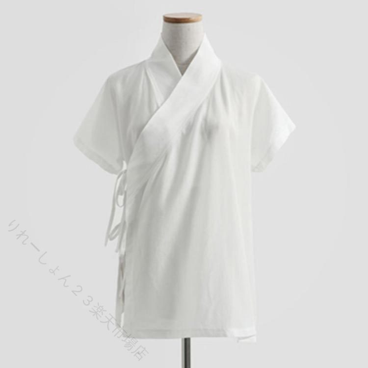 襦袢Tシャツ 半襦袢 着物インナー 衿付き 一体型 半袖 レディース 肌着 速乾 快適 ...