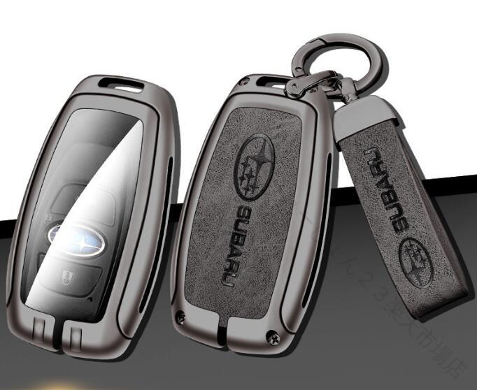 キーケース スバル キーホルダー レヴォーグ レガシィ B4 インプレッサ スマピタくん キーカバー 保護 手 車 鍵 カバー レザー コンパクト スタイリッシュ 耐久性 防水 おしゃれ 車用品