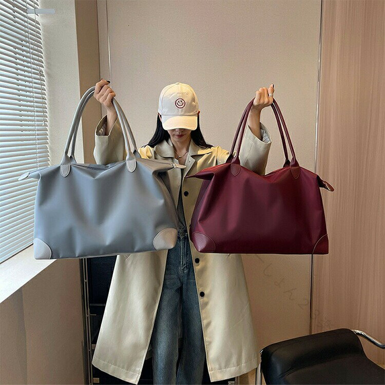 Rakuten - 旅行バッグ キャリーオンバッグ 2way 軽量 レディース トートバッグ ジム 通勤 スポーツ バッグ 軽量 撥水 収納 旅行 大容量 拡張 小学生 高校生 1泊 2泊 1泊2日旅行 機内持ち込み 旅行かば