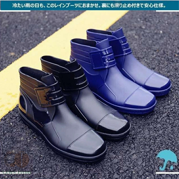 りれーしょん23楽天市場店のレインブーツ メンズ レインシューズ 雨靴 フラットシューズ 雨具 シューズ 防水 レインウェア レイングッズ 歩きやすい 紳士用 ビジネスシューズ 梅雨対策 父の日 プレゼント｜アングル2
