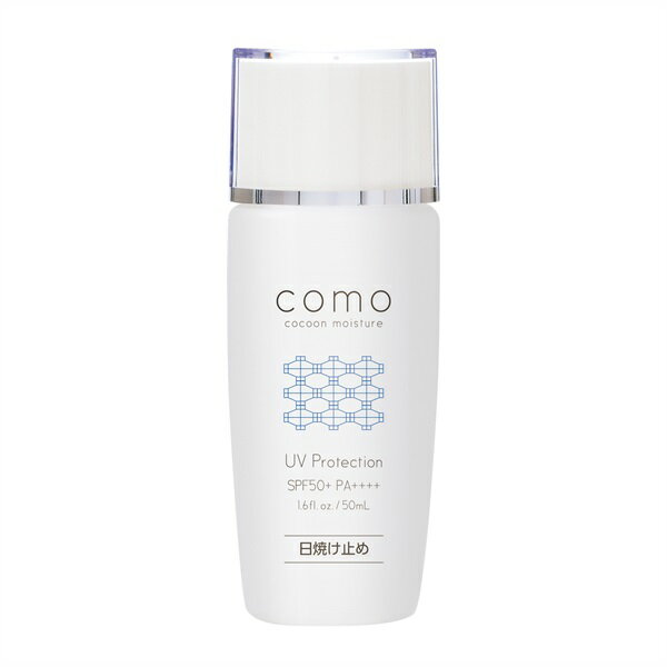 名称 コクーンモイスチュア UVプロテクション 特 徴 SPF50+ ／ PA++++ さらさらなつけ心地で、UVケアしながら肌コンディションを整えます。 さわやかなハーバル調の香り（精油配合） アレルギーテスト済み※ 無添加／パラベン、アルコール、鉱物油、合成香料、着色料 ※すべての方にアレルギーが起こらないというわけではありません。 原材料名 全成分：水、シクロペンタシロキサン、酸化亜鉛、メトキシケイヒ酸エチルヘキシル、ポリメチルシルセスキオキサン、ポリメタクリル酸メチル、サリチル酸エチルヘキシル、フェニルベンズイミダゾールスルホン酸、BG、ジエチルアミノヒドロキシベンゾイル安息香酸ヘキシル、ラウリルPEG-10トリス（トリメチルシロキシ）シリルエチルジメチコン、セリシン、グリチルリチン酸2K、オウゴン根エキス、ワサビノキ種子エキス、カミツレ花エキス、ダイズ種子エキス、ベルガモット果実油、ローズマリー葉油、グリセリン、ハイドロゲンジメチコン、エチルヘキシルトリアゾン、ビスエチルヘキシルオキシフェノールメトキシフェニルトリアジン、トリイソステアリン酸ポリグリセリル-2、含水シリカ、水酸化Na、フェノキシエタノール 内容量 50mL 販売業者名 セーレン株式会社 原産国 日本 商品区分 化粧品 注意事項 商品の色見はご利用のPCやモニターの環境により、実物と多少異なって見える場合がございますので、予めご了承ください。繭のうるおいで素肌をやさしく包みこむ 天然植物エキス ※ ※保湿成分 無添加※1、アレルギーテスト済※2 ※1 パラベン、アルコール、鉱物油、合成香料、着色料 ※2 全ての方にアレルギーが起こらないというわけではありません。 さわやかなハーバル調の香り ベルガモット果実油、ローズマリー葉油