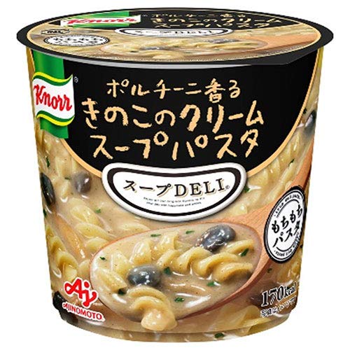 クノール スープDELI ポルチーニ香るきのこクリームスープパスタ 40.7g 12カップ（2ケース）