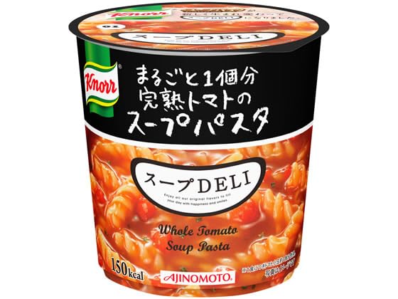 クノール スープDELI まるごと1個分〔 完熟トマト の スープパスタ × 12個 セット 〕食べるスープ 大容量 贅沢な味わい/厳選素材/もちもち 1