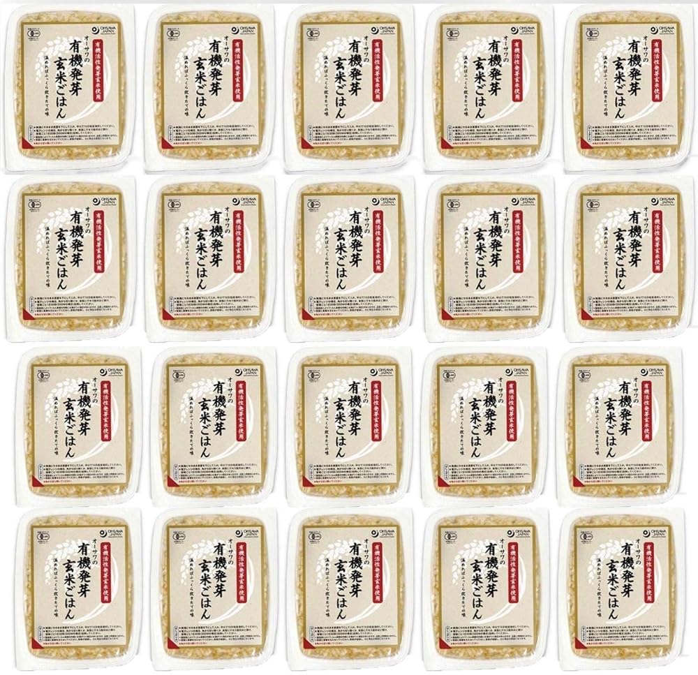 オーサワ 有機活性発芽玄米ごはん 160g×20個 EAN: 4932828006093