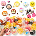 【嬉しい 縁日 用品】 ディズニー まんまる 消しゴム カプセル ガチャガチャ 48 セット 〔 お祭り/イベント/子供会/露店/縁日 〕 子供向け