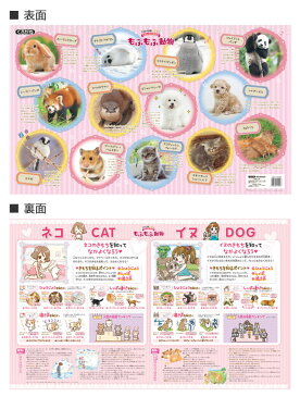 2020年度 DM-19GM もふもふ動物 くろがね デスクマット 学習机 透明 キャラクター マット シート【mat2】【あす楽対応】