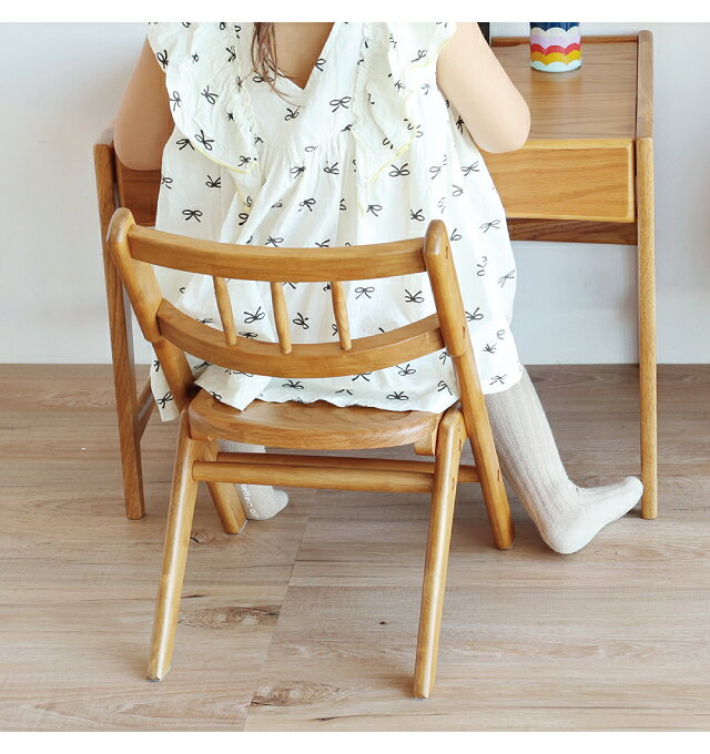 キッズチェア ヘリット [ HEC-3876NA ] 高さ調節 2段階 スタッキング 子供 椅子 オーク無垢 Herit. Kids Chair 市場【Y 108】 [3]