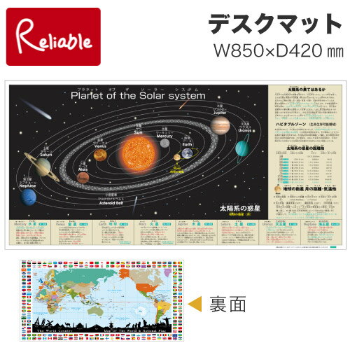 No.33太陽系の惑星 デスクマット Sサイズ(850×420mm) ウオチ UOCHI 【mat2】【あす楽対応】