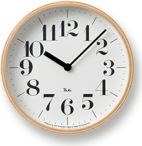 ＼レビュー特典対象/レムノス Lemnos リキクロック WR-0401S 掛け時計 タカタレムノス RIKI RIKICLOCK【Y/54.5】【re1】 [2]
