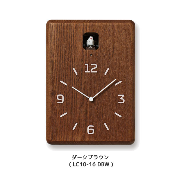 ＼レビュー特典対象/レムノス Lemnos CUCU クク ナチュラル (LC10-16NT) ダークブラウン (LC10-16DBW) ブラック (LC10-16BK) デザイナーズ時計 鳩時計 カッコー かっこう バード 鳥 時計 掛け時計 置き時計 タカタレムノス【Y/69.5】【re1】 [3]