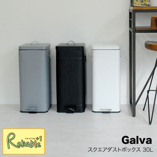 Galva ガルバ スクエアダストボックス 30L 