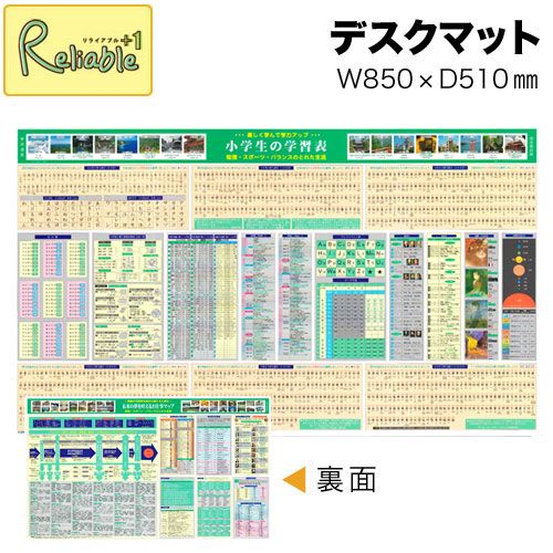 850×510mm 小学生の学習表&未来のお仕事マップ デスクマット デスクシート ウオチ産業【mat2】【あす楽対応】