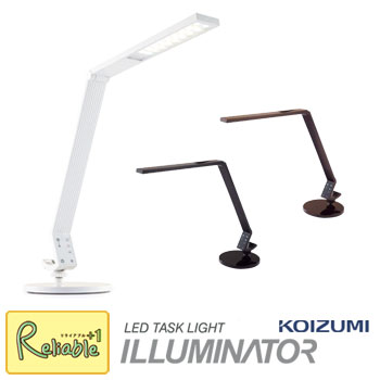 ポイント10倍! コイズミ ILLUMINATOR LEDライト【 PCL-011WH PCL-012BK PCL-013BR 】イルミネイター 学習机デスクライト 学習デスク【po-3】【koi10】【S 74.9】