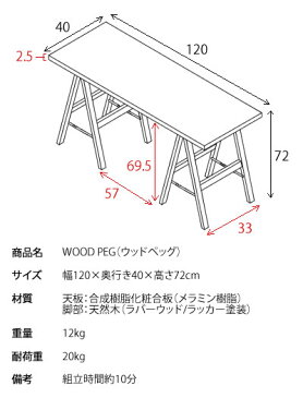 ※7月上旬入荷予定※ WOOD PEG(ウッドペッグ)【0NB-WT223 】ワークデスク　組立品 宮武製作所【S/188】