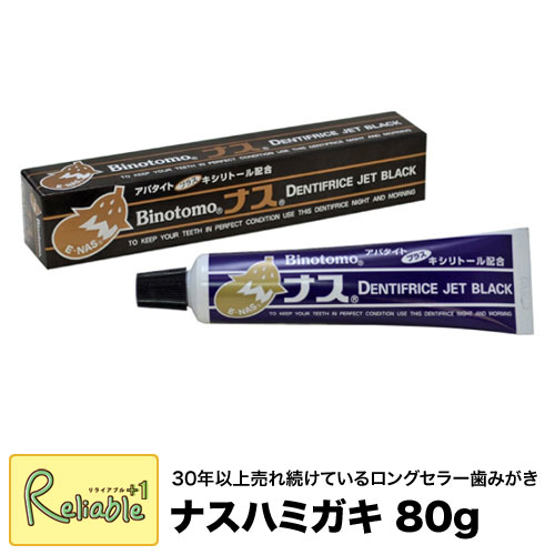 美の友 ナスハミガキ 80g 歯みがき粉 FD700NA 不動化学なすはみがき ナス歯磨き ナス歯みがき【あす楽対応】