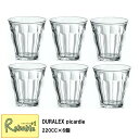DURALEX ピカルディー 220cc(6個セット) まとめ買い タンブラー フランス製 全面強化ガラス 割れにくい 食器洗浄器OK 電子レンジOK 熱湯OK...