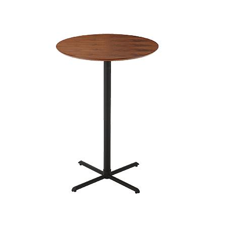 カウンターテーブル | カウンター バー カフェ 木目調 BAR ダークブラウン ウォルナット化粧天板 ブラックパイプ ウォルナット ダイニング リビング 屋外...