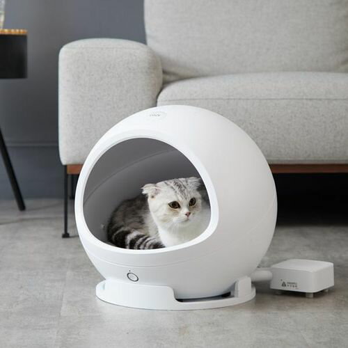 ペットハウス 猫 犬ドーム型 おしゃれ 夏 ネコ いぬ ペット 温度管理 白 ホワイト PETKIT