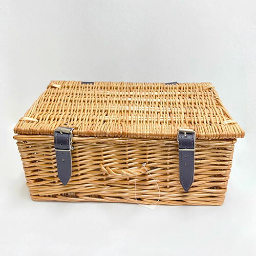 トランク バスケット フタ付き ベルトあり[Mサイズ]／ かごバスケット カゴバッグ かごバッグ ピクニック 収納かご 収納バスケット 収納 ナチュラル 北欧風 小物入れ おしゃれ 籠 柳 雑貨 籠 雑貨 アジアン雑貨 バリ雑貨 小物収納 柳バスケット 持ち手付き