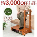 【最大3000円OFFクーポン※お買い物マラソン】手摺り付き 玄関踏み台 片側手摺り | 玄関台 踏み台 段差軽減 木製 台 おしゃれ 上がり台 ステップ台 ア...