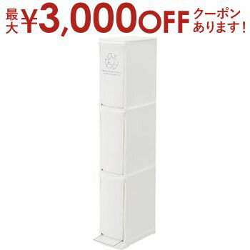 3段ダストボックス30L ホワイト 日本製 2段 2段 ダストボックス ゴミ箱 ごみ箱 30L 白 白色 日本 シンプル ポリプロピレン 組立式 台所 キッチン 洗面所 無地 おすすめ 可愛い かわいい インテリア コンパクト 隙間 軽量 軽い 便利 新生活 日本 一人暮らし インテリア 家具のサムネイル