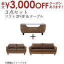 【最大3000円OFFクーポン※スーパーSALE】スタンダードソファ デザインソファ ウォーターヒヤシンスシリーズ ソファ2点&テーブル 3点セット 2P+3P