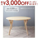 【最大3000円OFFクーポン※お買い物マラソン】ダイニング デザイナーズ北欧ラウンドテーブルダイニング ダイニングテーブル 直径120 組立設置付