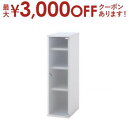 【最大3000円OFFクーポン※スーパーSALE】キッチン収納 3方向から取り出せる!キッチンすき間収納ラック ガラス扉タイプ 幅25
