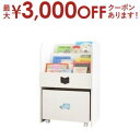 【最大3000円OFFクーポン※お買い物マラソン】子供用収納 落書きが消せる ホワイトキッズ収納シリーズ 絵本ラック 男の子向け