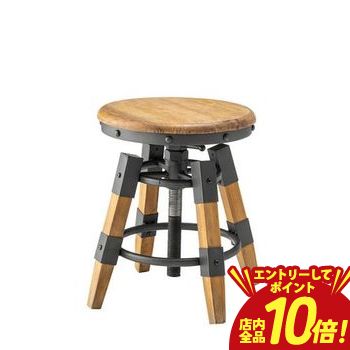 乐天商城 - 【P10倍（要エントリー）＋クーポン／お買い物マラソン】スツール 1脚 | 丸椅子 おしゃれ 西海岸 ブルックリン インダストリアル アメリカン 昇降式 回転 椅子 イス チェア シンプル モダン