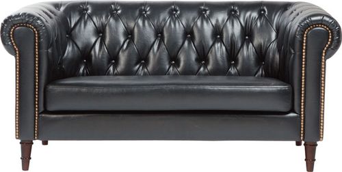 ソファ 2人掛け | ソファー 2人 ソファ アンティーク レザー ローソファー 2P 合皮 ブラック ホワイト 姫系 おしゃれ ゴシック